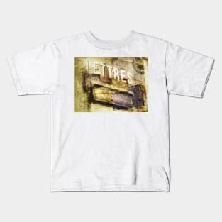 Vintage Collage of Letters and Postcards Kids T-Shirt